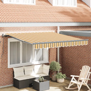 Tenda Retrattile Manuale Strisce Multicolore 350x250 cm