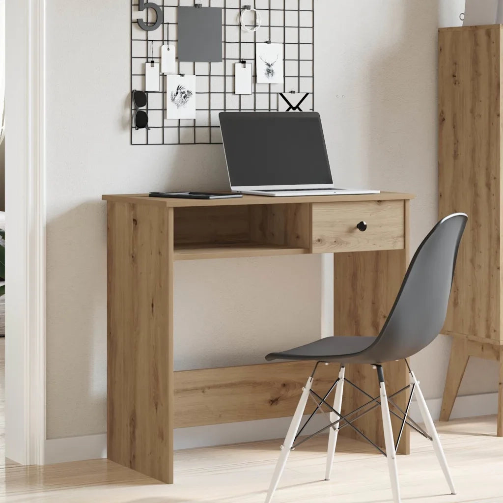 Scrivania Rovere Artigianale 80x40x75 cm in Legno Multistrato 860480