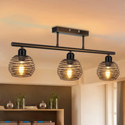 ZMH Lampada da soffitto retrò tre luci E27 soggiorno senza lampadine