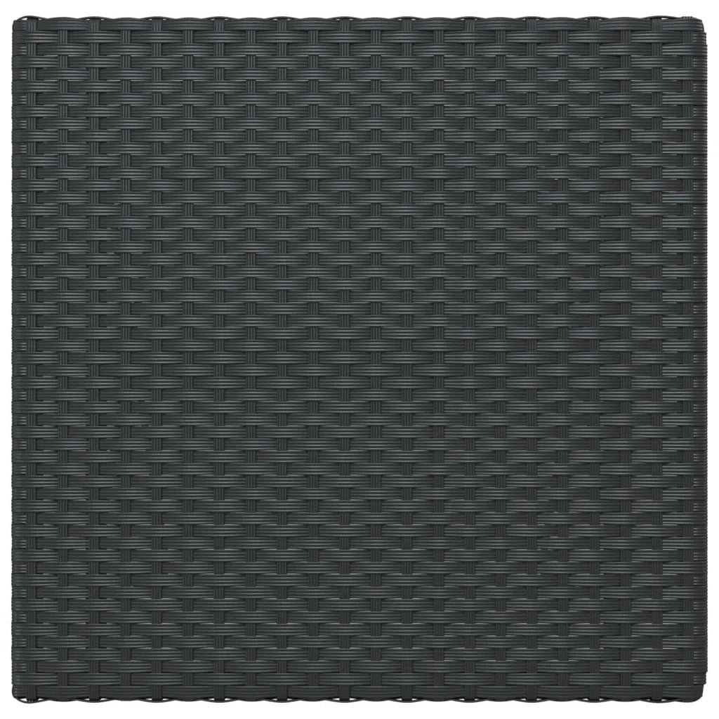 Tavolo Pieghevole da BistrÃ² Nero 55x54x71 cm Polyrattan cod mxl 34370