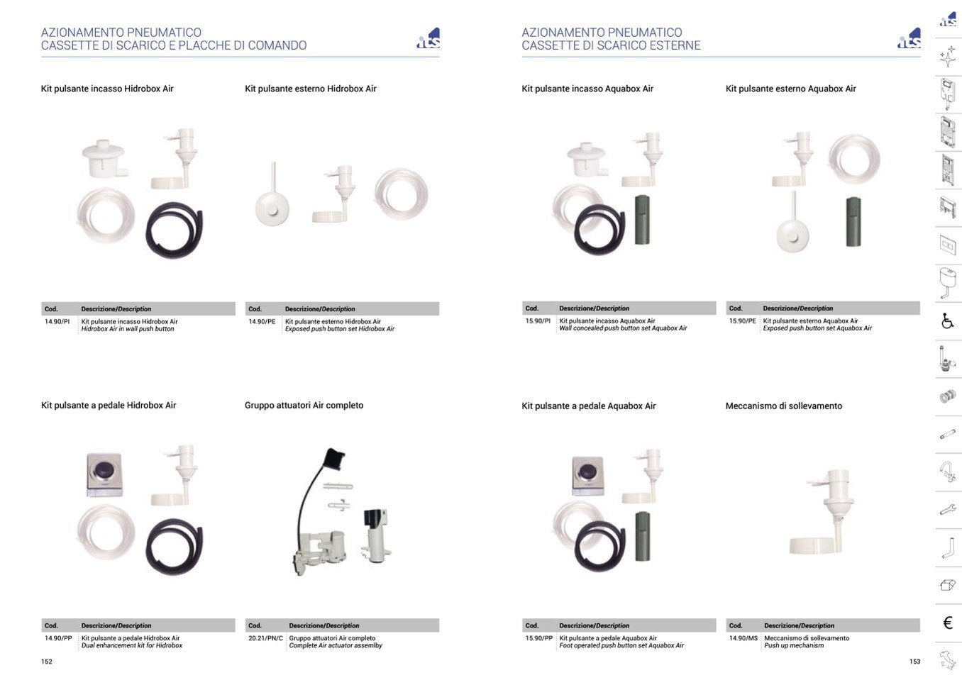 Gruppo attuatori elettronica air completo todini 20.21e pn c