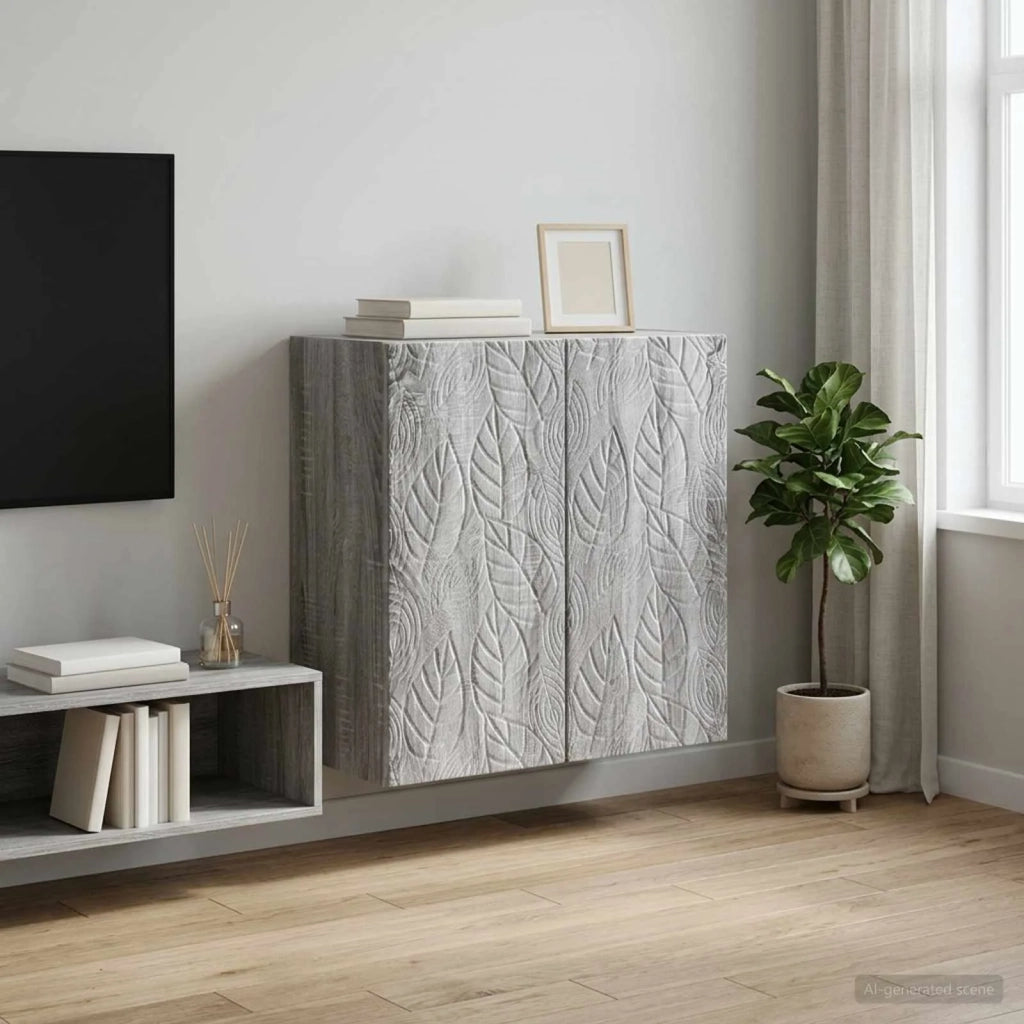 Mobiletto a muro Sonoma grigio 59 x 31 x 60 cm 898751