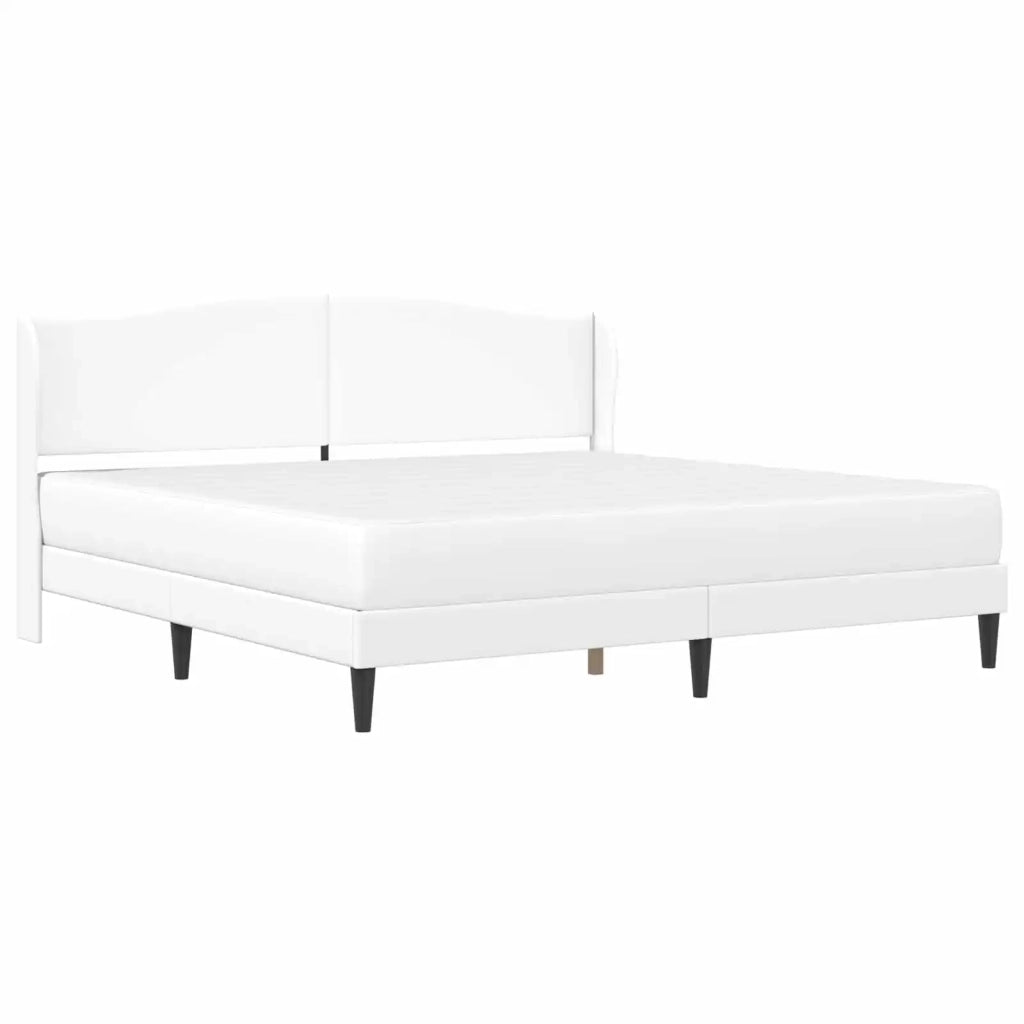 Struttura del letto con testiera Bianco 180 x 200 cm Similpelle 3415273