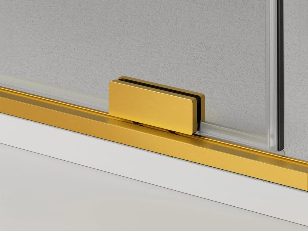 Box doccia angolare KENNA apertura al vertice 80x75 cm (75-80/70-75) nero opaco vetro trasparente