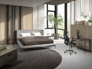 Sedia da ufficio girevole in tessuto nero