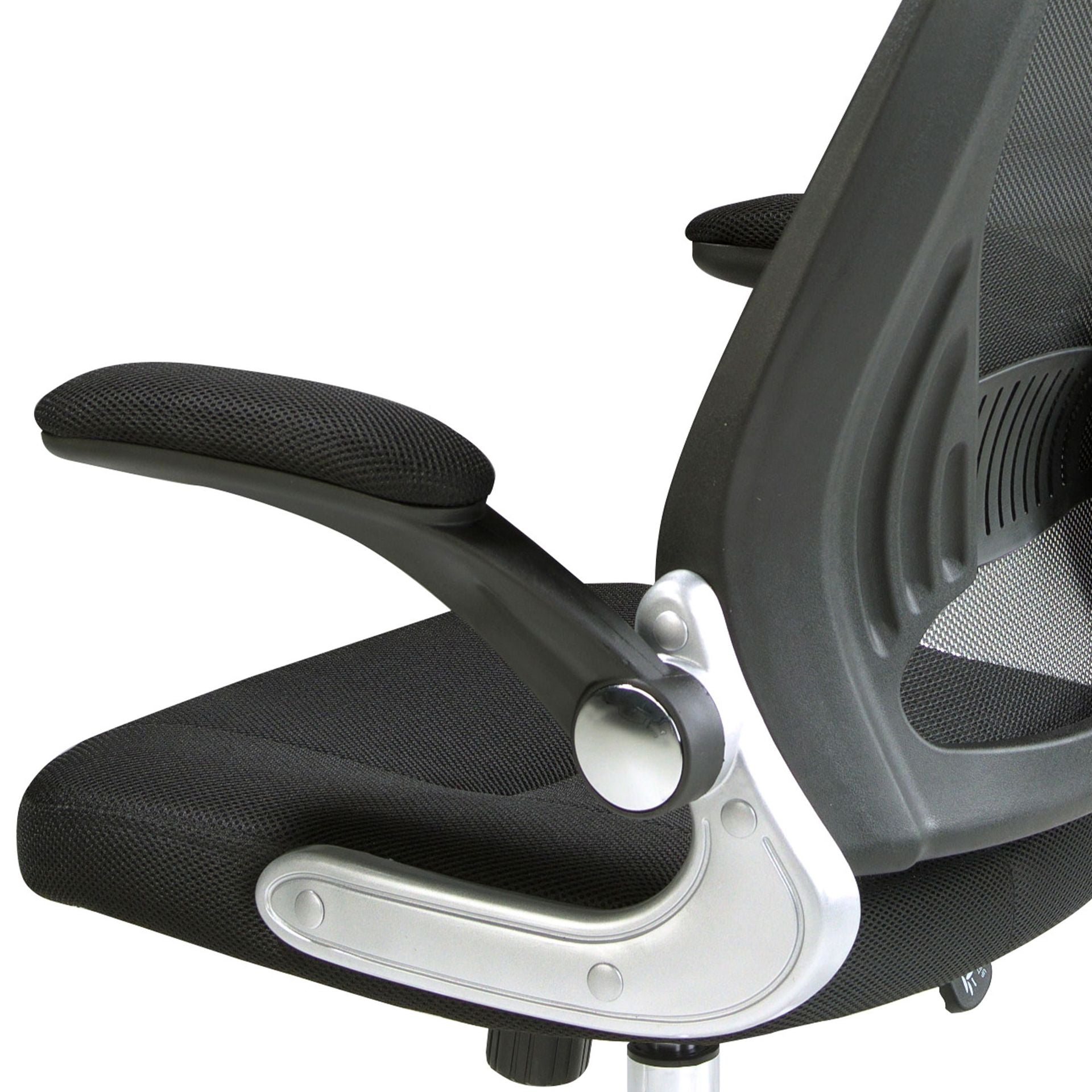 Sedia da ufficio girevole in tessuto nero