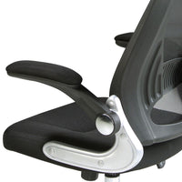 Sedia da ufficio girevole in tessuto nero