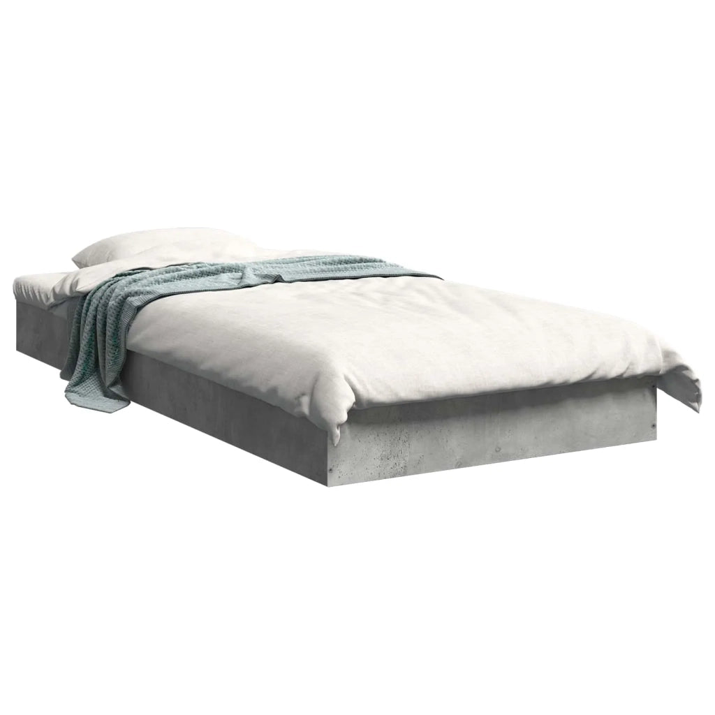 Struttura letto a pavimento Grigio Cemento 80 x 200 cm