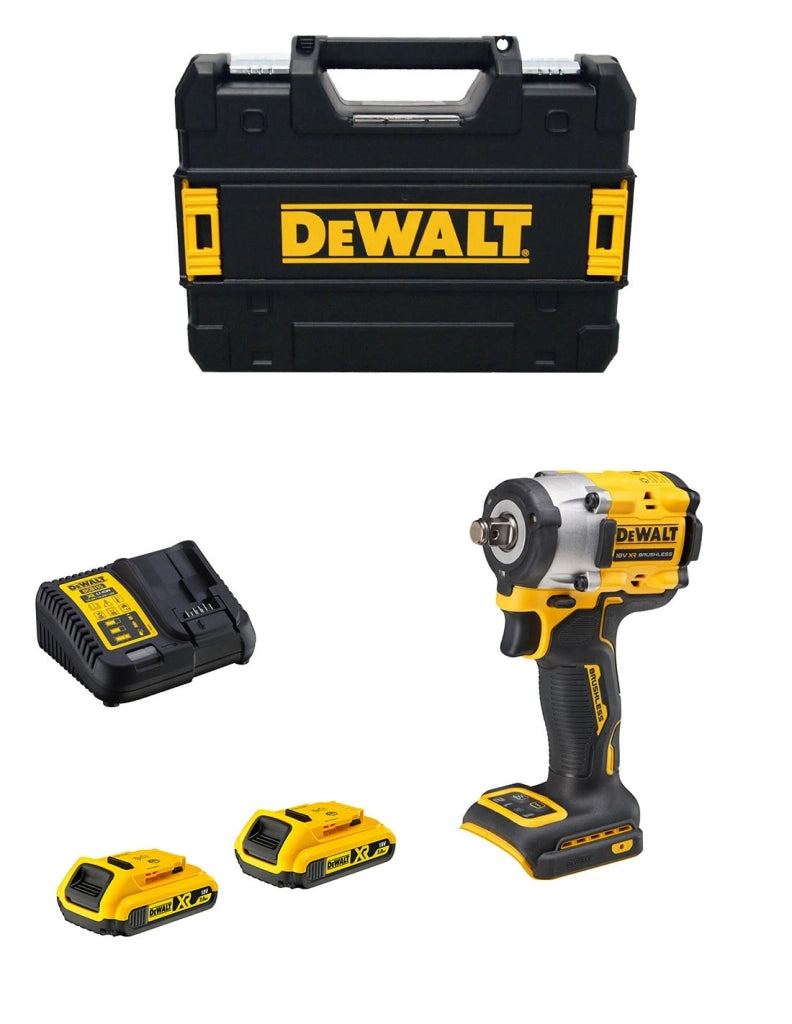 Avvitatore ad Impulsi DeWALT DCF921D2T (2 x 2,0 Ah + DCB115 + TSTAK II)