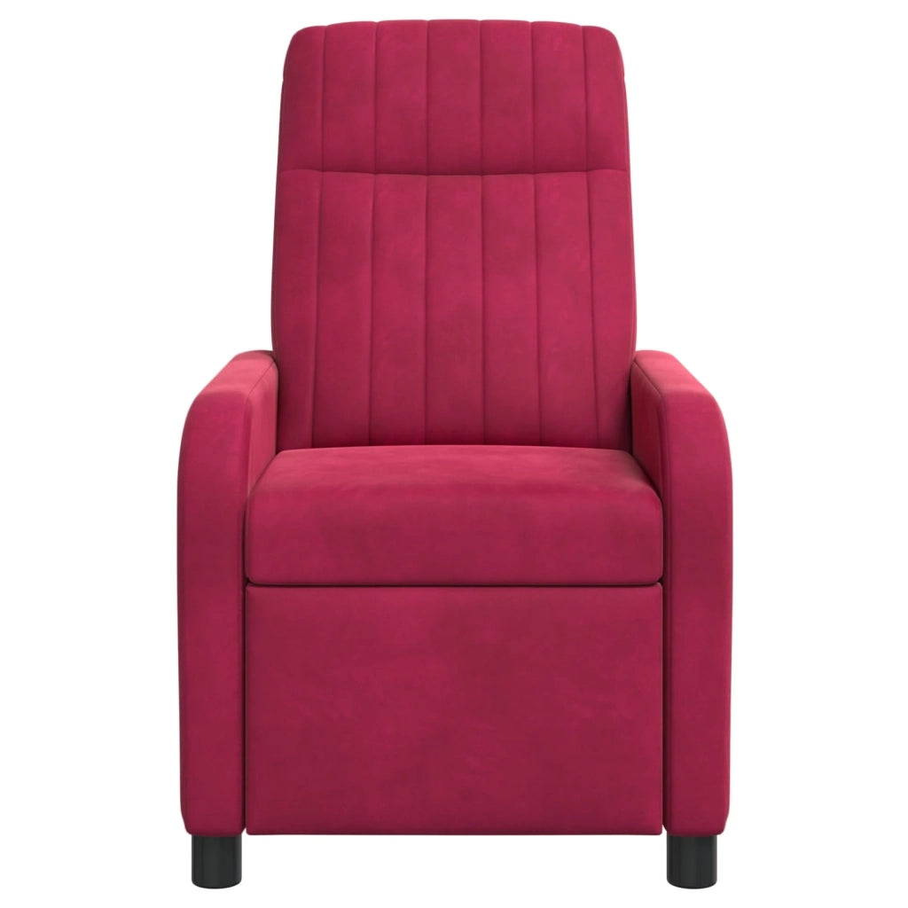 Divano Sedia-Poltrona Massaggiante Rosso Vino Velluto (V)
