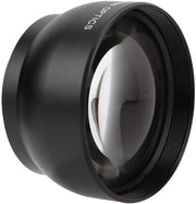 Teleobiettivo 49 MM - 2X Amplificazione - Teleobiettivo HD - Teleconveritore in Alluminio - Adatto per Obiettivi Fotografici - Filtro 62 MM