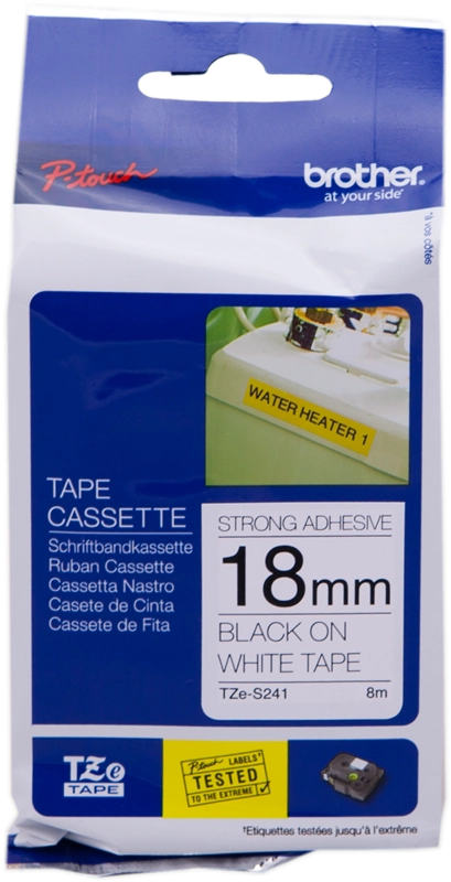 Brother TZE-S241 nastro per etichettatrice Nero su bianco TZ