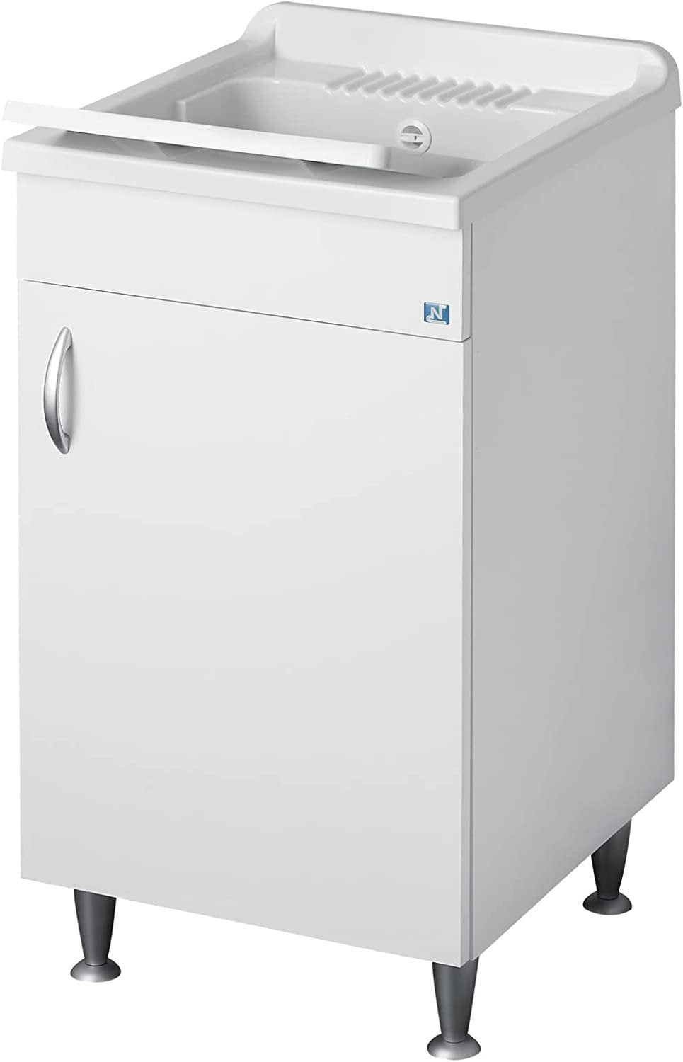 Lavatoio rocky 45x50 a una anta, bianco cr6006sk