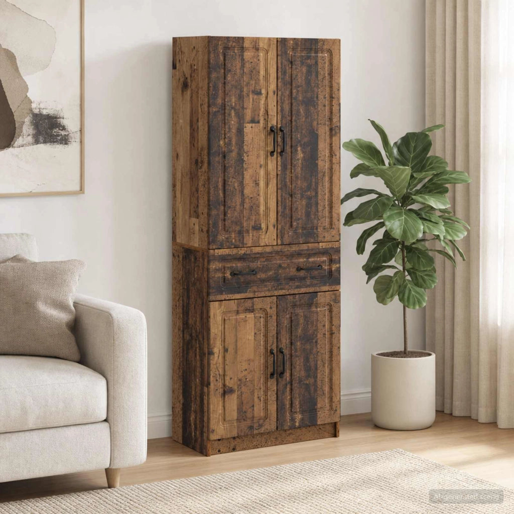 Set di armadi 2 pz Legno antico Legno ingegnerizzato 3416995