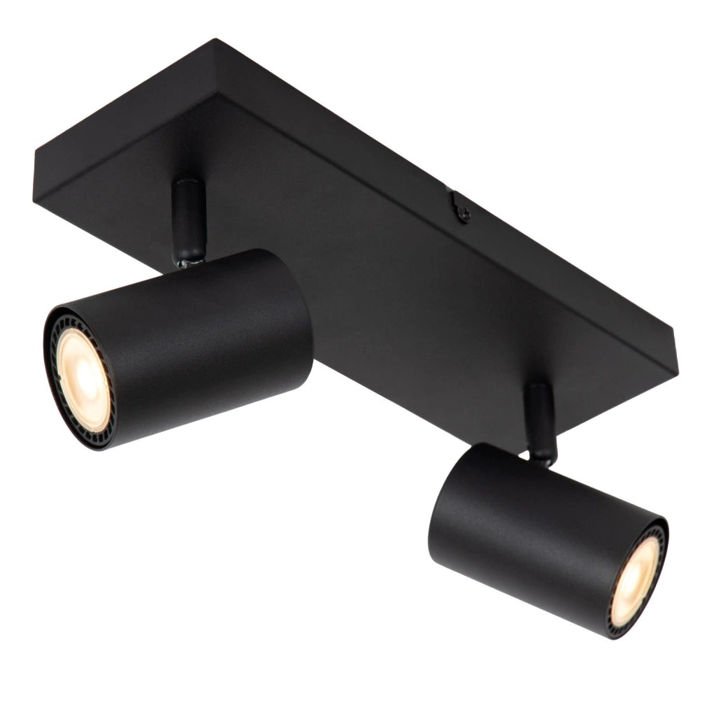 Faretto soffitto AMIGO 2xGU10 nero metallo Lucide