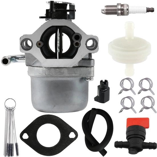 Kit di ricambio carburatore - Kit di ricambio carburatore - Gomme a tenuta - Tubo di alimentazione - Filtro - Compatibile con motori B&S - Carburatore per motoseggiole