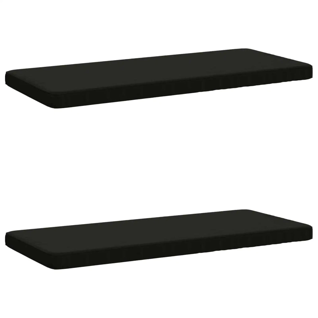 Cuscini per Panchina a 2 Pezzi VUGHT 2 pz 100% Poliestere Nero 951779
