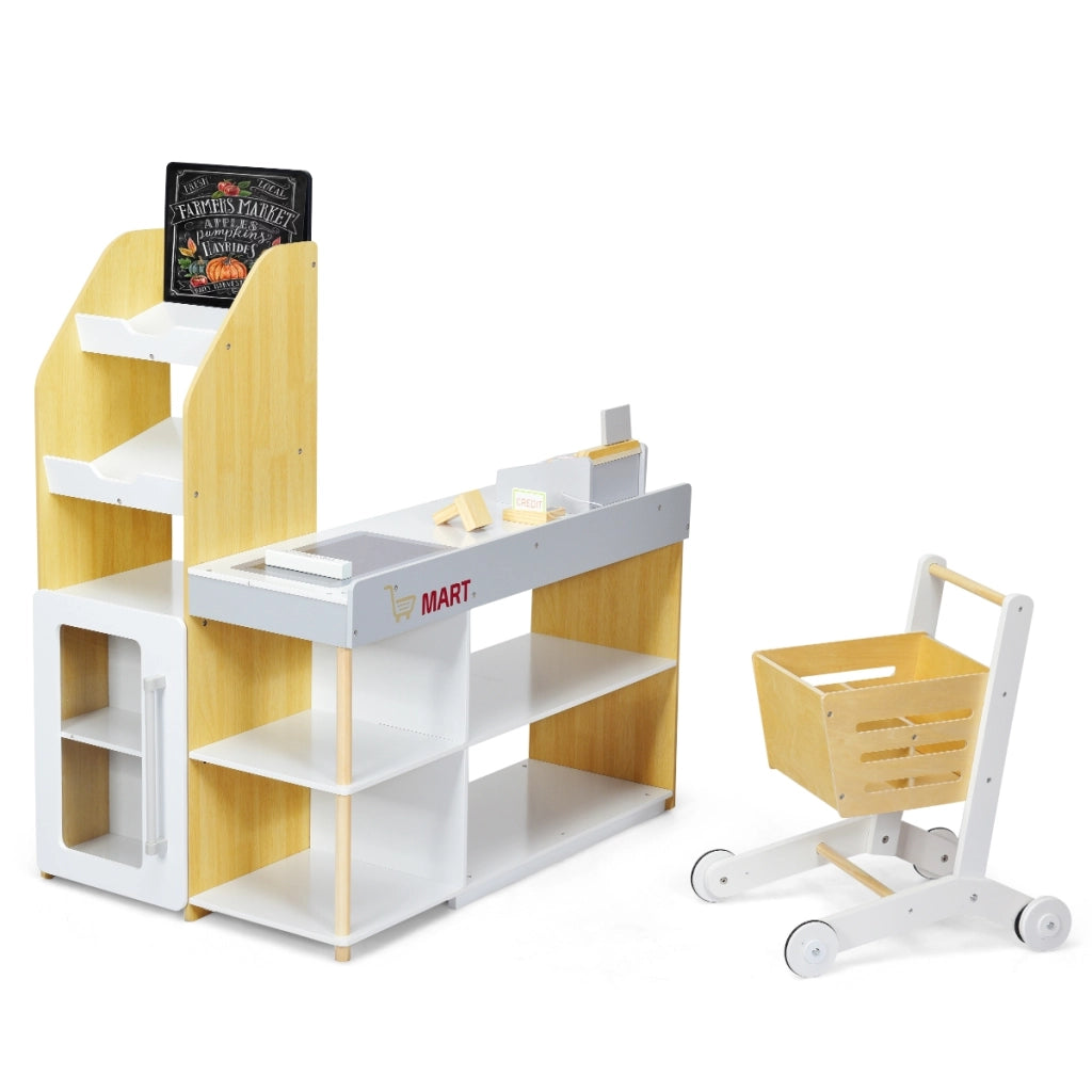 Supermercato giocattolo con carrello della spesa, Giocattolo con registratore di cassa-Cucine giocattoli