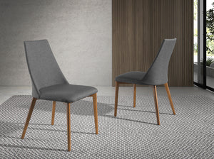 Sedia in tessuto grigio scuro