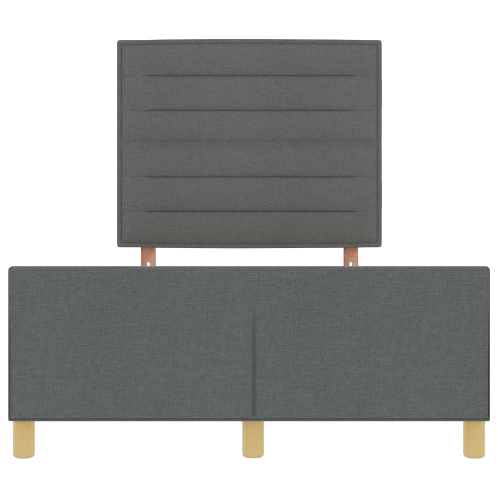 Struttura Letto  in Grigio Scuro, 160x200 cm, Tessuto