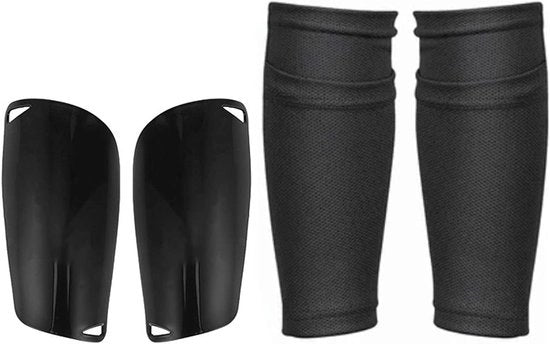 Sokke per protezione delle ginocchia in nylon per calcio all'aperto - Adulti Uomini Donne - Nero