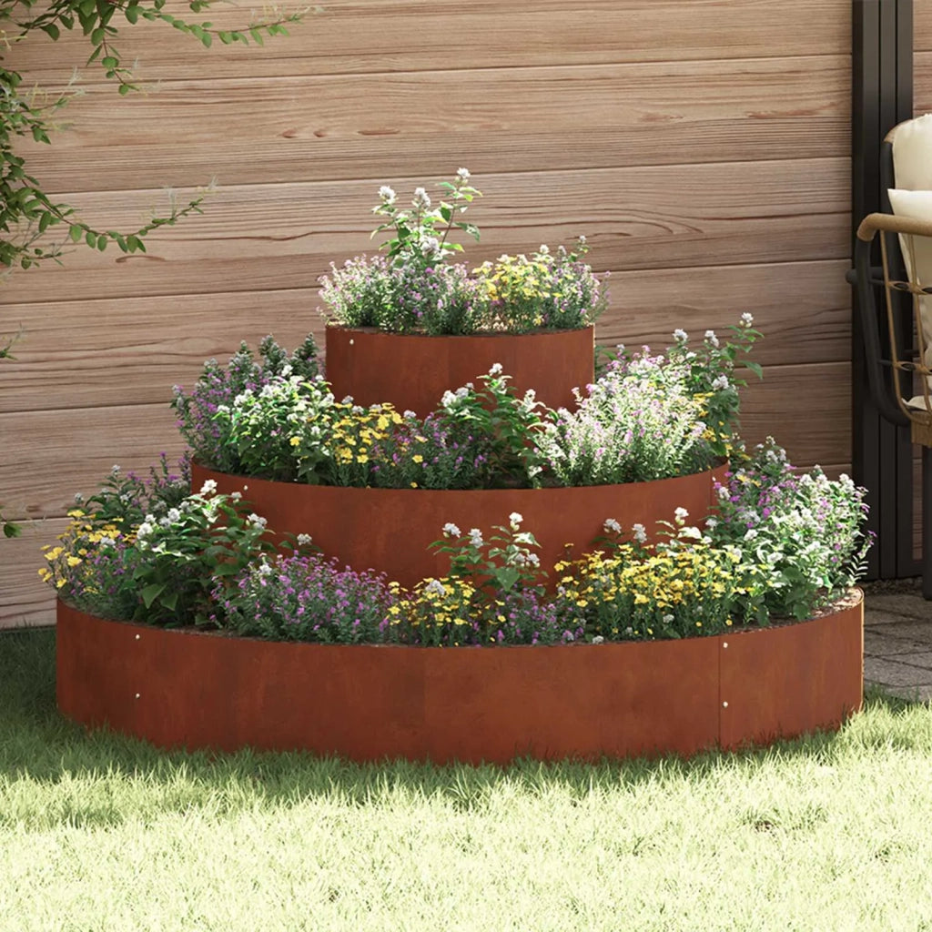 Vaso da giardino Marrone 120 x 120 x 20 cm 873661