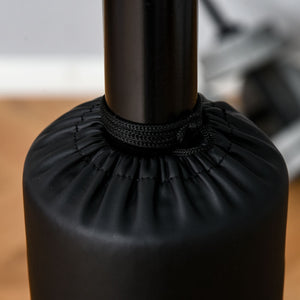 Sacco Boxe da Terra 3 in 1 con 2 Speedball Barra Girevole e Sacco Altezza Regolabile da 160-230 cm  Nero
