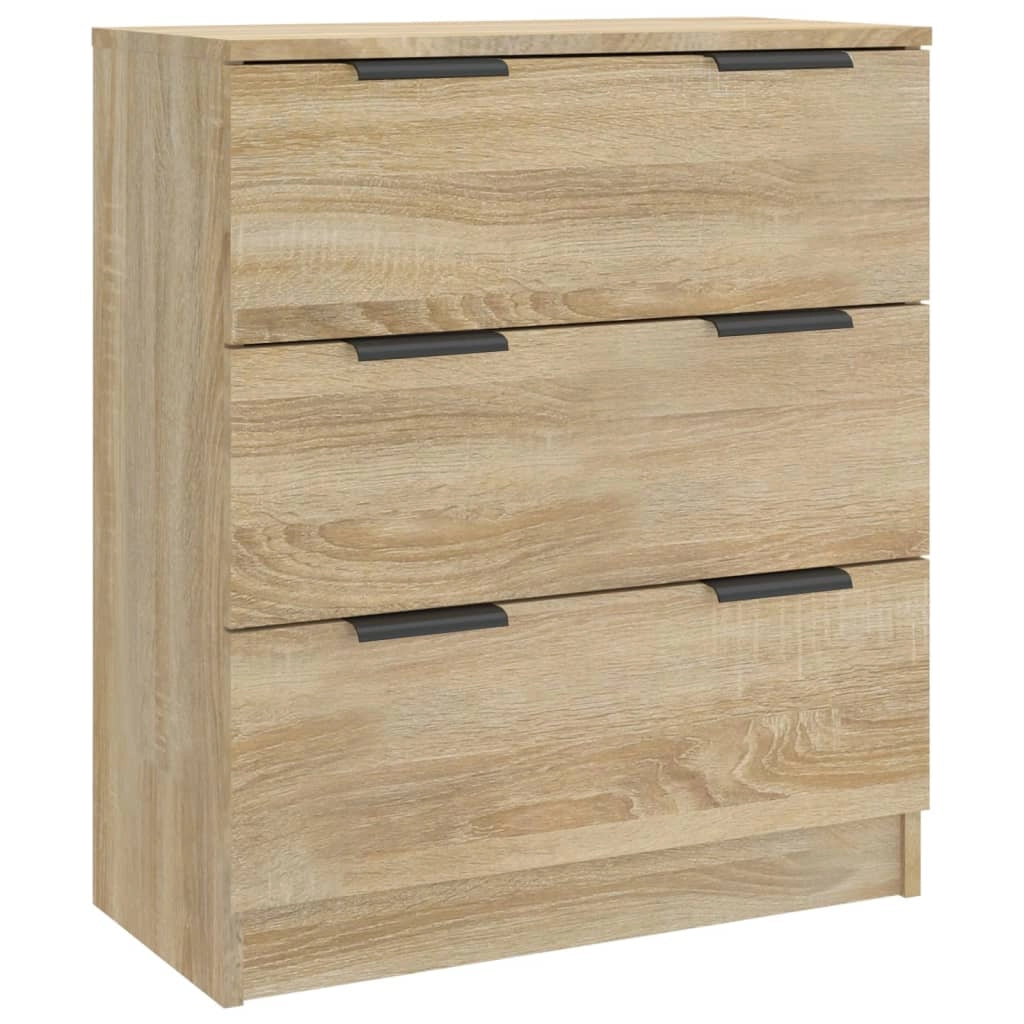 Buffet credenza cassettiera armadio mobile contenitore organizer per cucina soggiorno salotti 3 pezzi legno ingegnerizzato Sonoma marrone 02_0037108