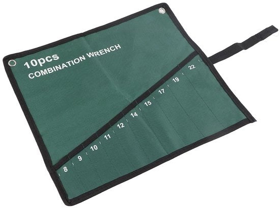 Organizzatore di attrezzi da mano con tasche ripiegabile in tela canapa, multiple tasche, contenitore per strumenti da lavoro