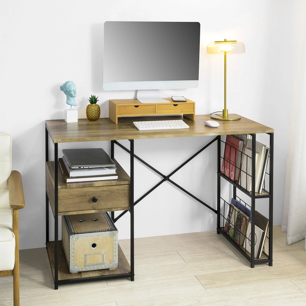 SoBuy Scrivania con cassetto 118x48x75cm FWT61-N