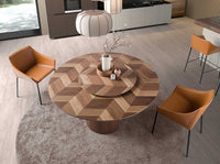 Sedia in similpelle marrone