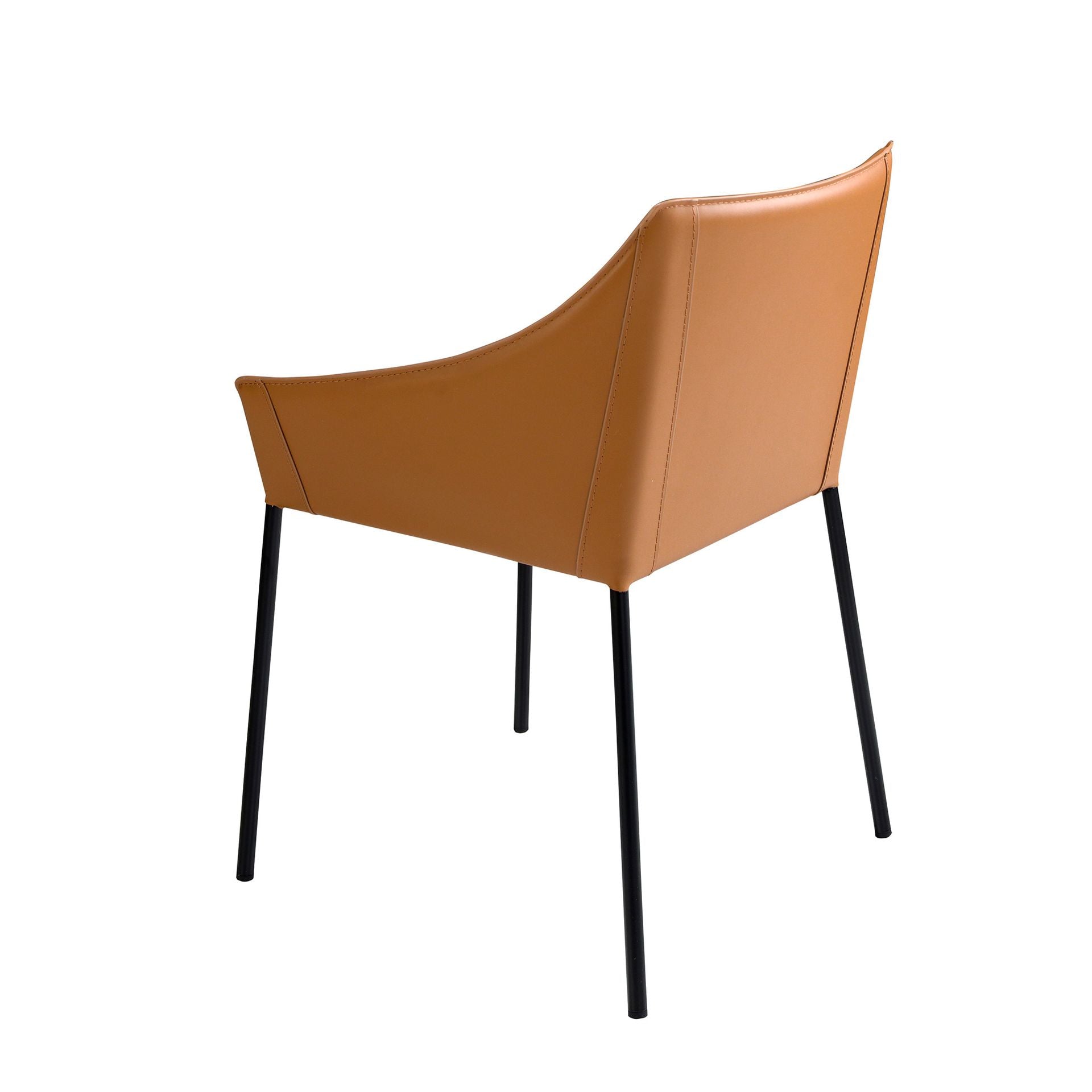 Sedia in similpelle marrone