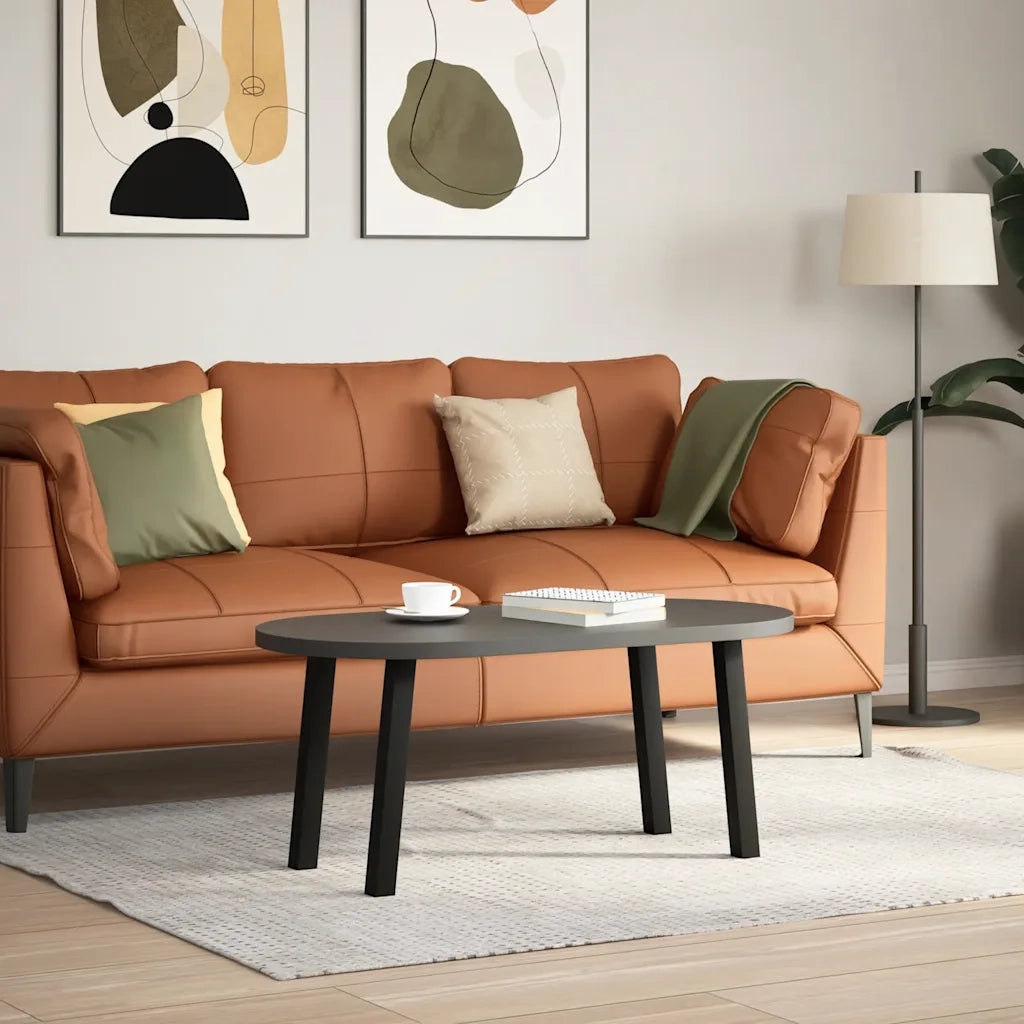 Gambe per Tavolino da Caffè 4 pz Nere 30 cm Acciaio 4012484