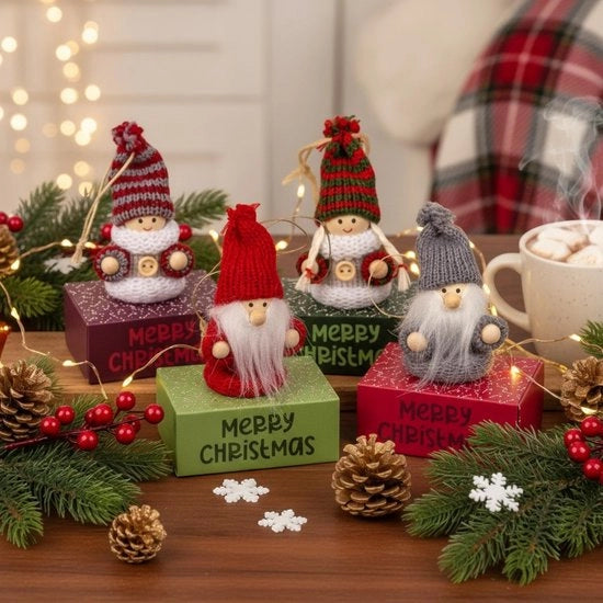 Set di regali in miniatura da 4 pezzi - Scatole in cartone/latta - Scatole ripiegabili - 6x4x2,5 cm - Ideali per regali in denaro - Scatole per regali personalizzate