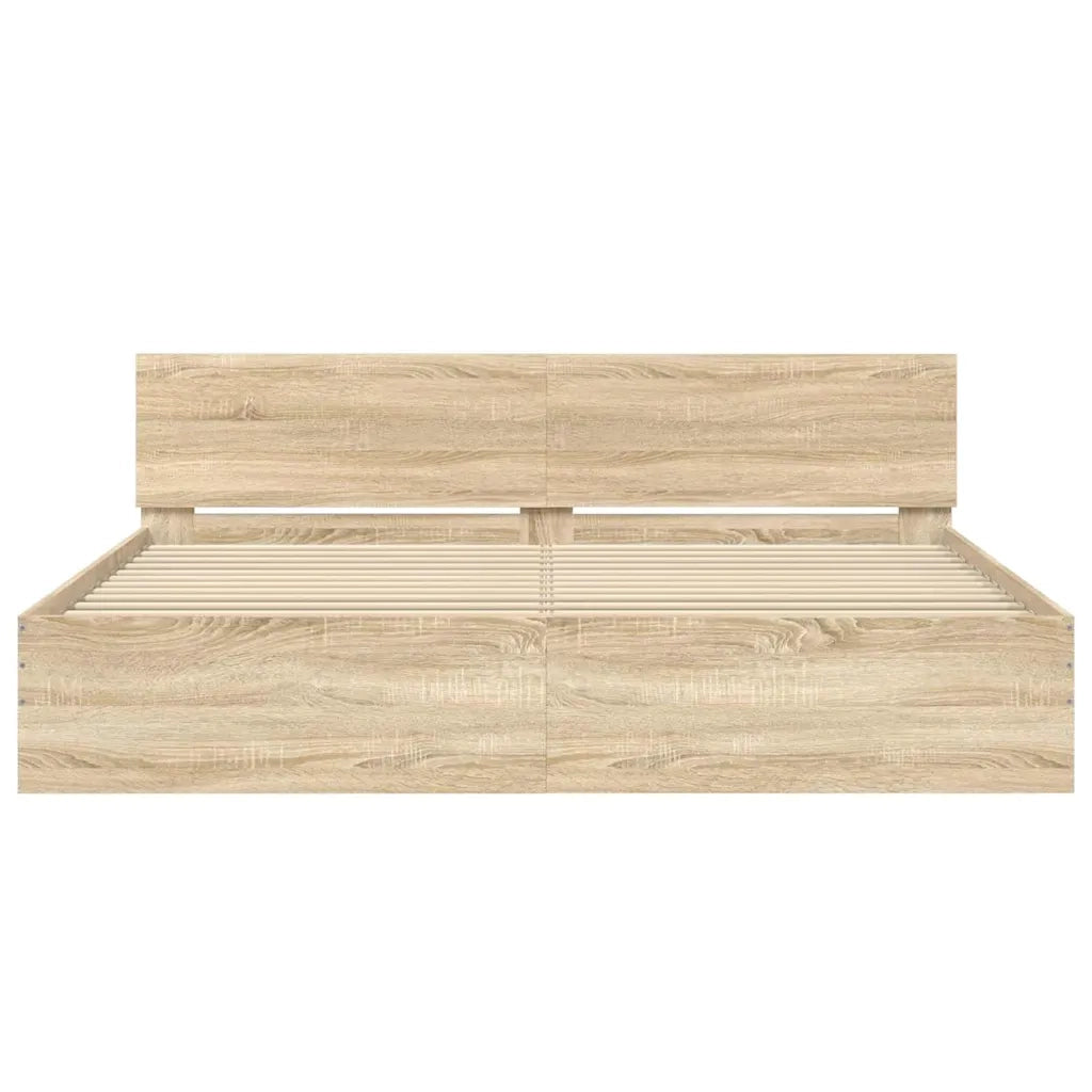 Giroletto con Testiera Rovere Sonoma 180x200 cm 3207464