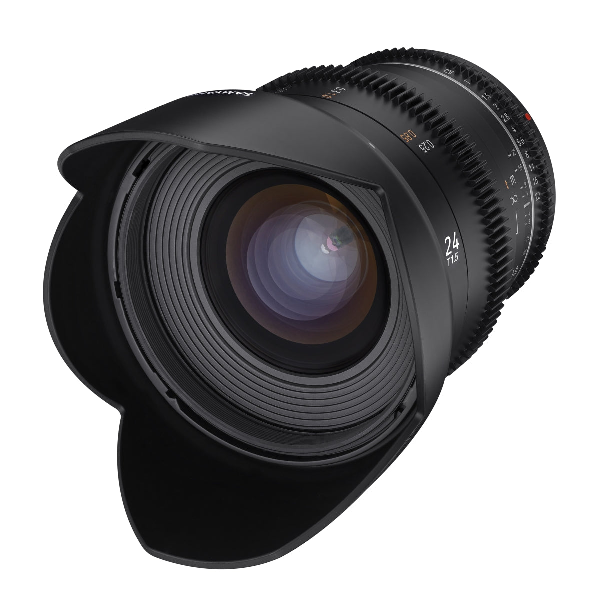 Obiettivo grandangolare per cinema e video MF 24mm T1,5 VDSLR MK2 – luminosità T1,5 per Canon RF Mount, Lunghezza focale fissa, full-frame e APS-C, risoluzione 8K