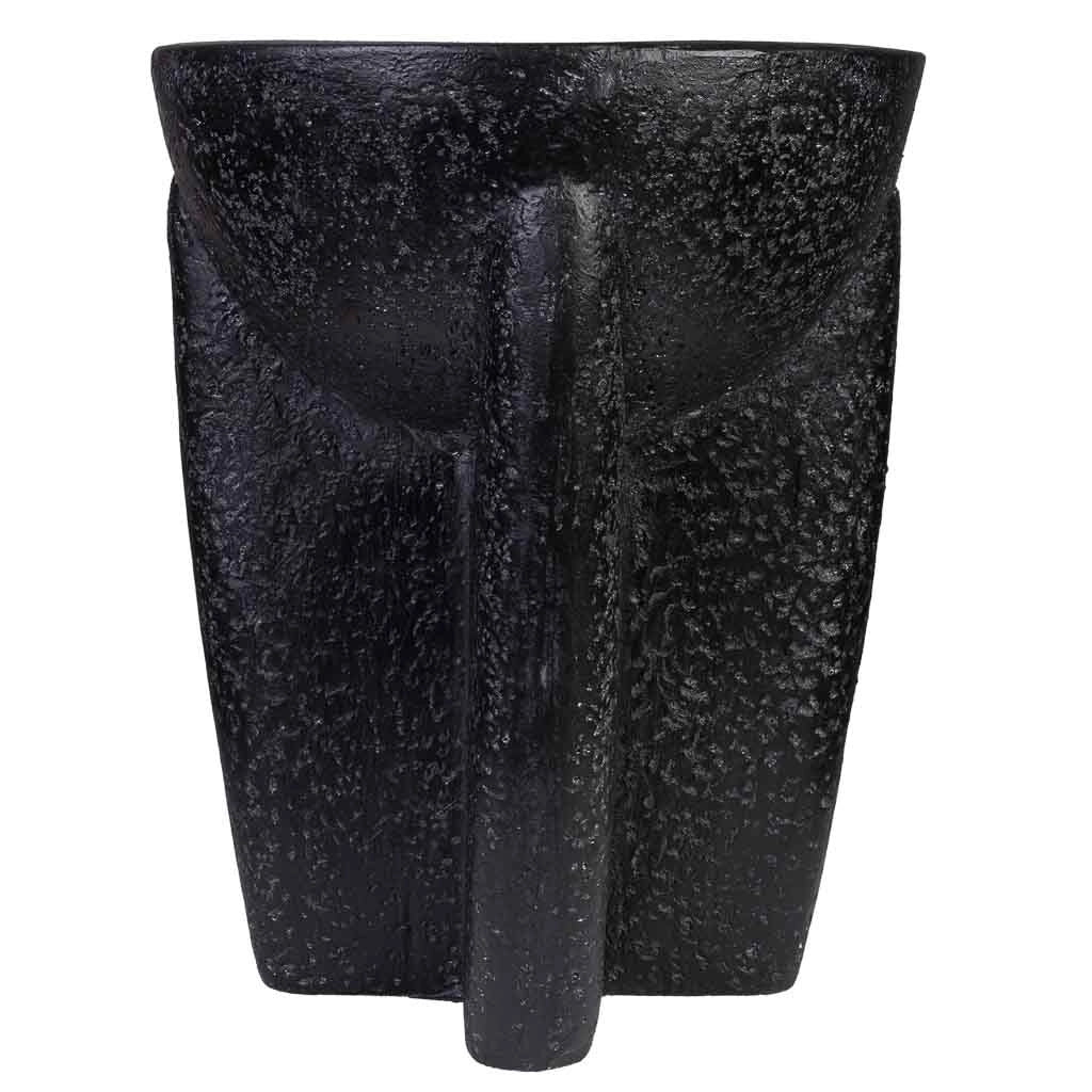 Tavolino laterale in magnesio nero 38x38x46h cm