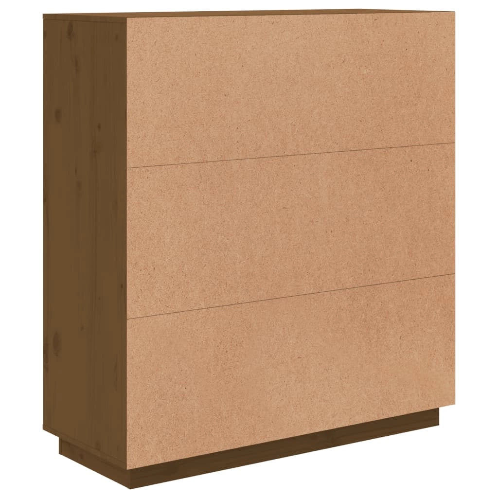 Buffet credenza cassettiera armadio mobile contenitore organizer cucina soggiorno salotto alto 100 x 40 x 108,5 cm legno di pino massiccio marrone 02_0034750