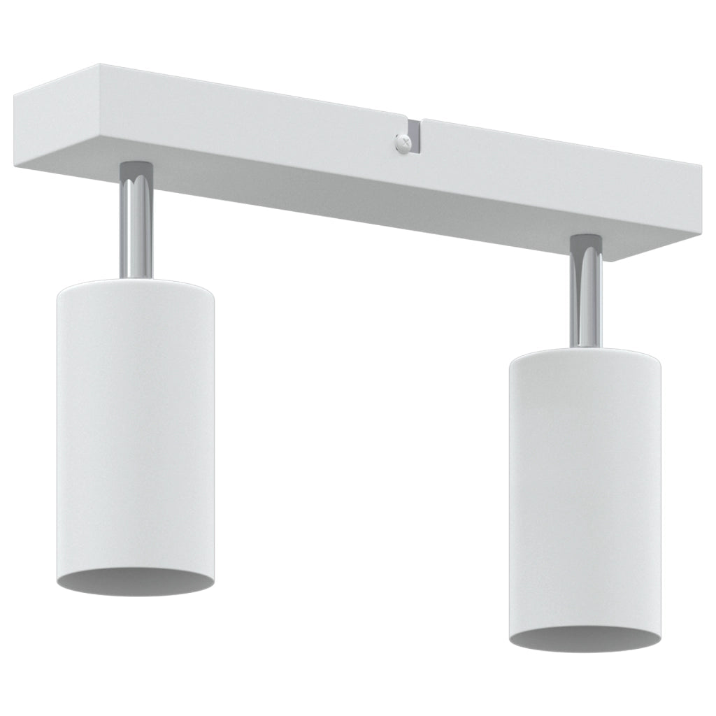 Faretto da soffitto 2 vie regolabile bianco GU10