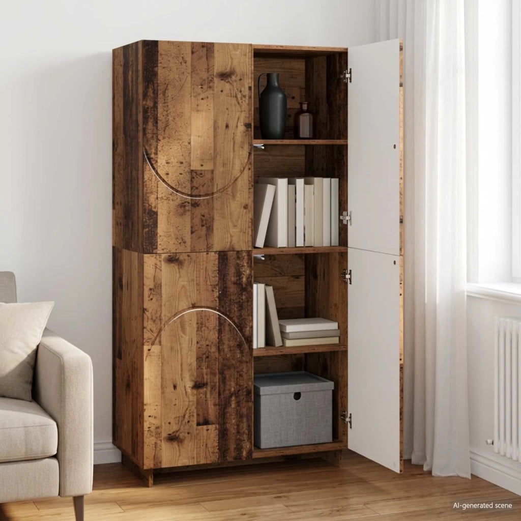 Credenza Legno di quercia 79 x 41 x 151 cm Legno ingegnerizzato 3433116