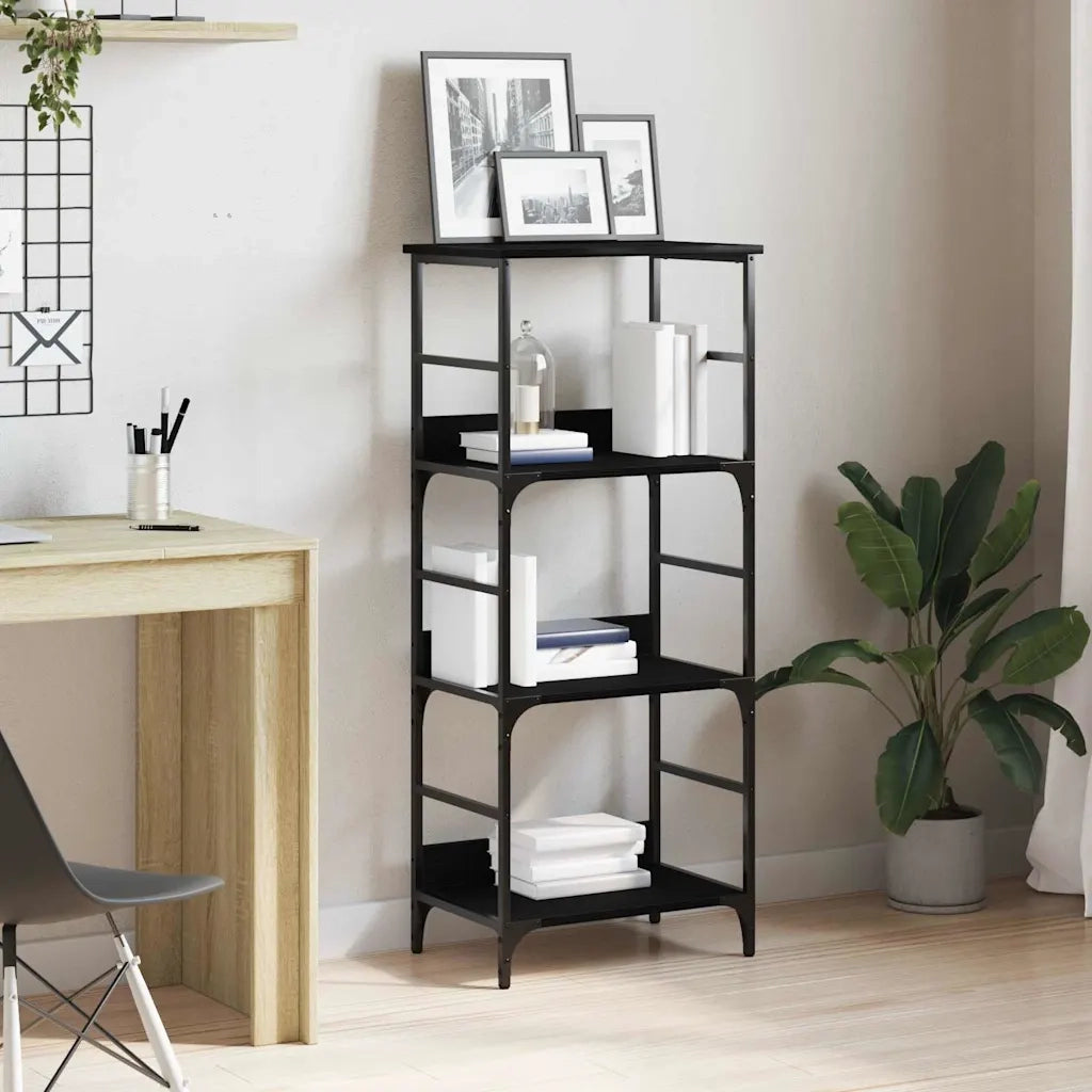 Libreria Rovere Nero 50 x 33 x 117,5 cm Legno multistrato 863553