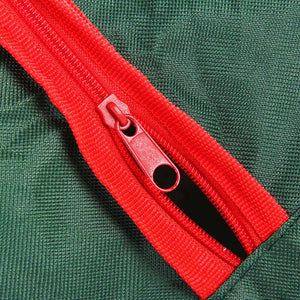 Custodia Sacco Porta Albero di Natale in Tessuto Verde con Tasca 125 x 30 x 50cm