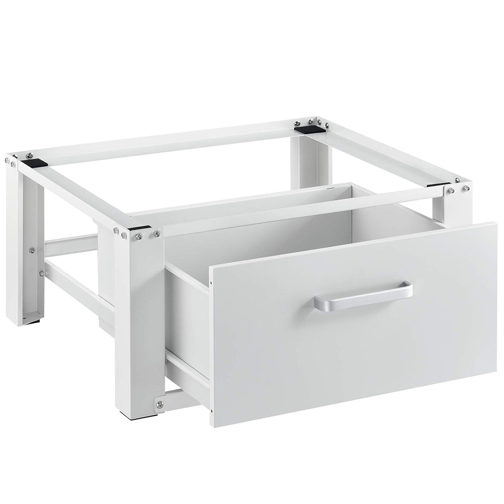 Supporto Base per Lavatrice e Asciugatrice con Cassetto Basamento Acciaio 150 kg