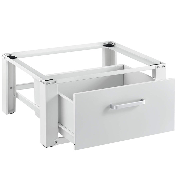 Supporto Base per Lavatrice e Asciugatrice con Cassetto Basamento Acciaio 150 kg