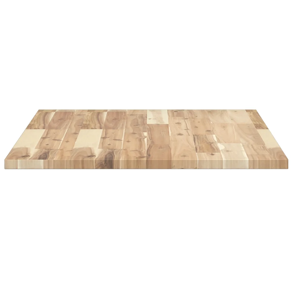 Piano Tavolo | Superficie Tavolo | Piano Scrivania Non Trattato 100x60x2cm Legno Massello Acacia