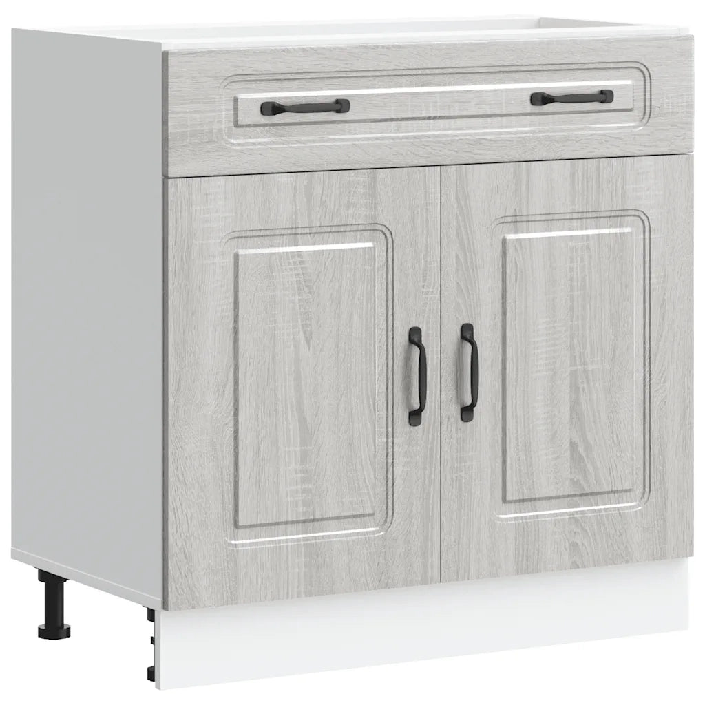 Base da Cucina Kalmar Grigio Sonoma in Legno Multistrato