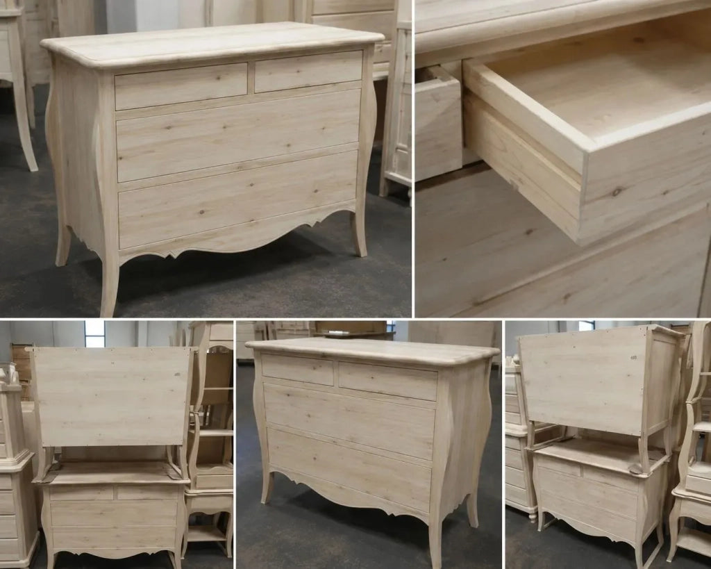 ComÒ classico 4 cassetti legno noce bassano 116x54x91 (488) - Mobili 2G