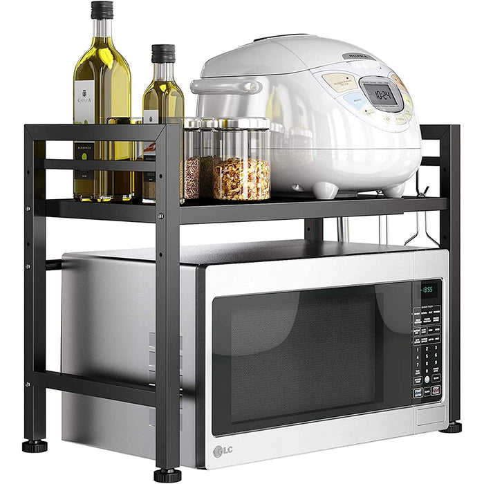 Scaffale Porta Microonde Allungabile Mensola da Cucina Estensibile Salvaspazio