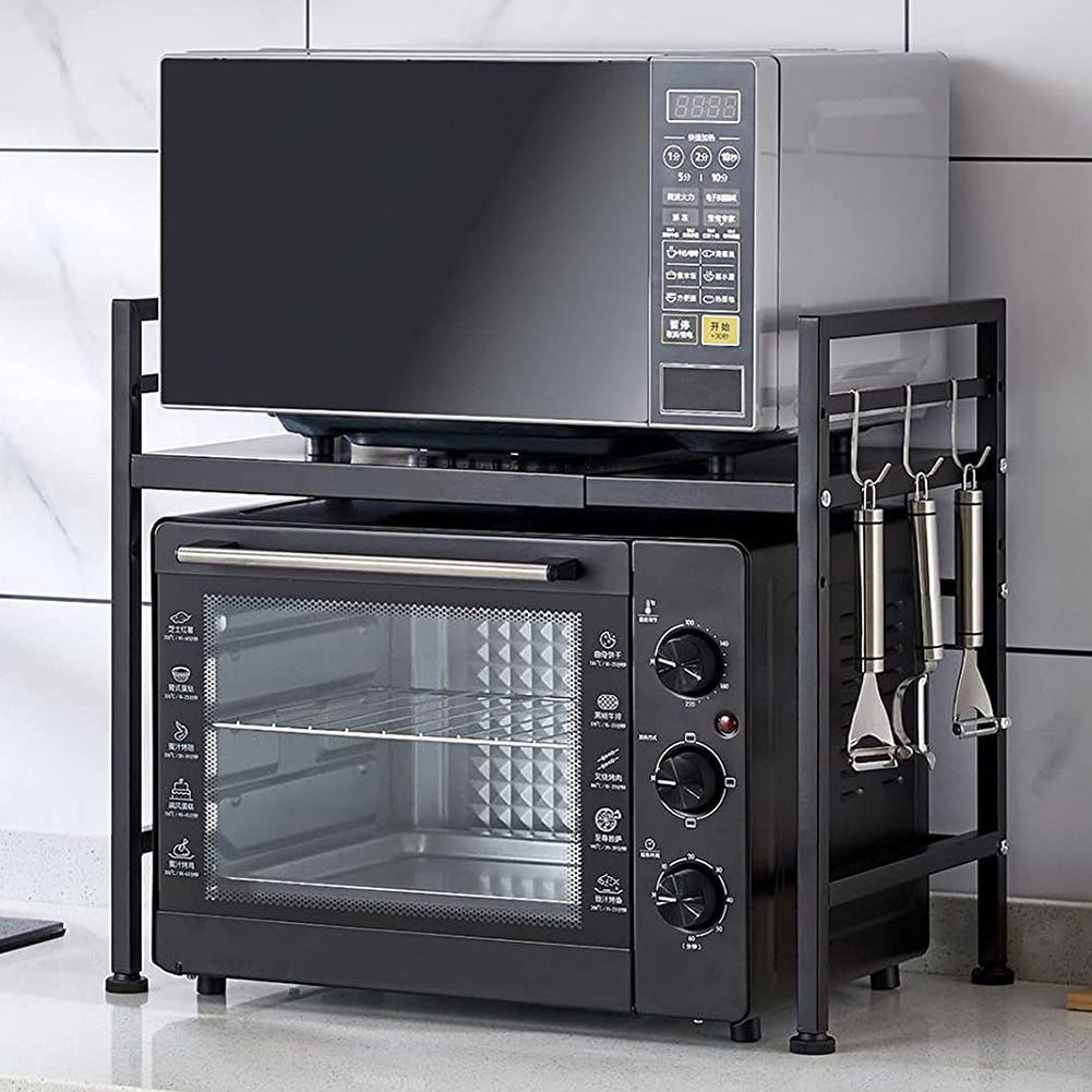 Scaffale Porta Microonde Allungabile Mensola da Cucina Estensibile Salvaspazio