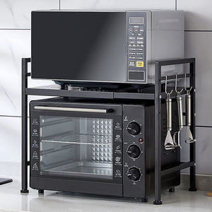 Scaffale Porta Microonde Allungabile Mensola da Cucina Estensibile Salvaspazio